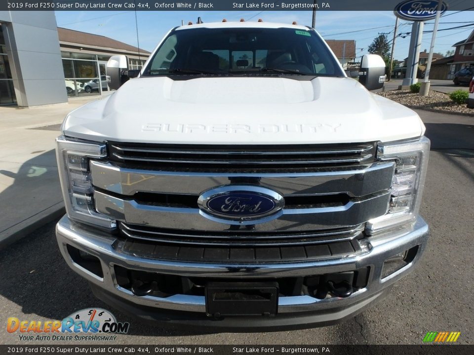 2019 Ford F250 Super Duty Lariat Crew Cab 4x4 Oxford White / Black Photo #2