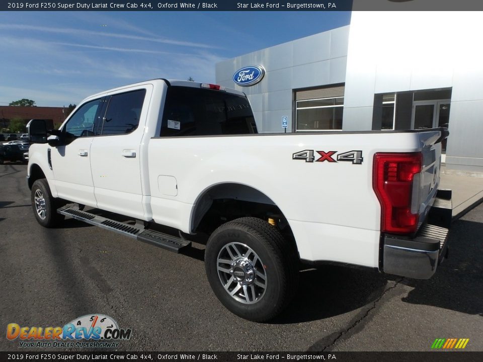 2019 Ford F250 Super Duty Lariat Crew Cab 4x4 Oxford White / Black Photo #7