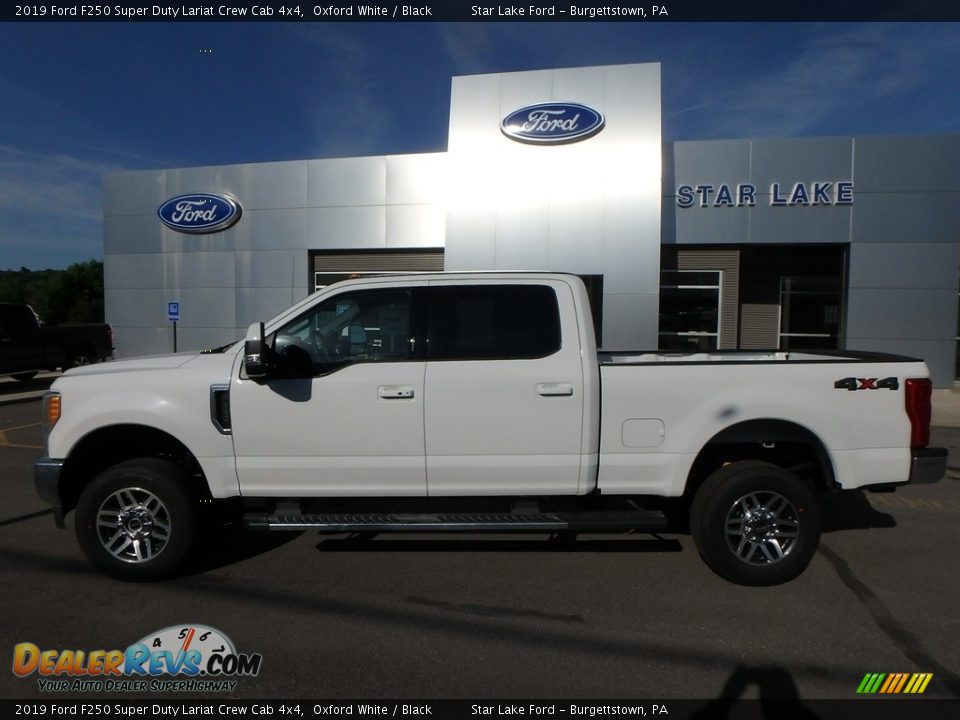 2019 Ford F250 Super Duty Lariat Crew Cab 4x4 Oxford White / Black Photo #8