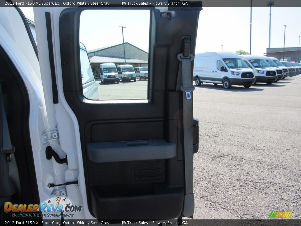 2012 Ford F150 XL SuperCab Oxford White / Steel Gray Photo #36