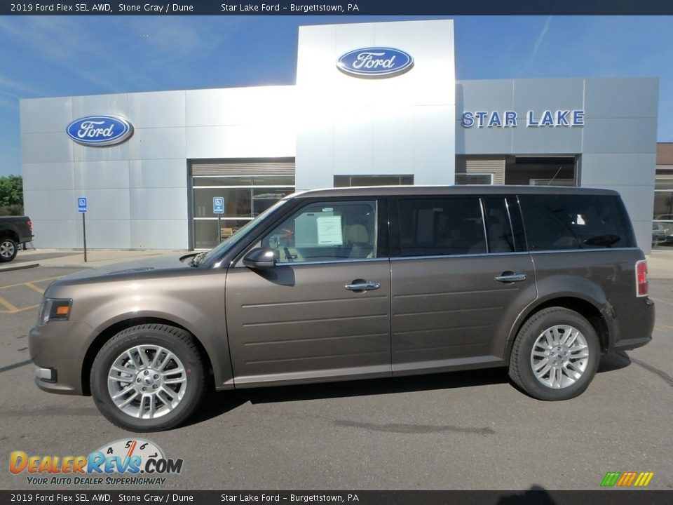 2019 Ford Flex SEL AWD Stone Gray / Dune Photo #1