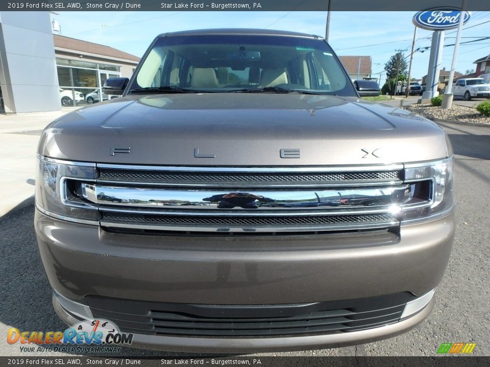 2019 Ford Flex SEL AWD Stone Gray / Dune Photo #2