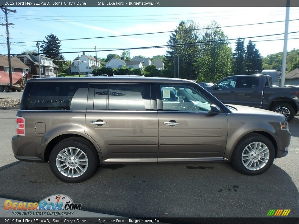 2019 Ford Flex SEL AWD Stone Gray / Dune Photo #4