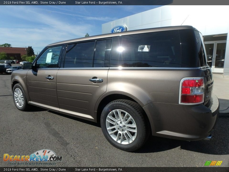 2019 Ford Flex SEL AWD Stone Gray / Dune Photo #8