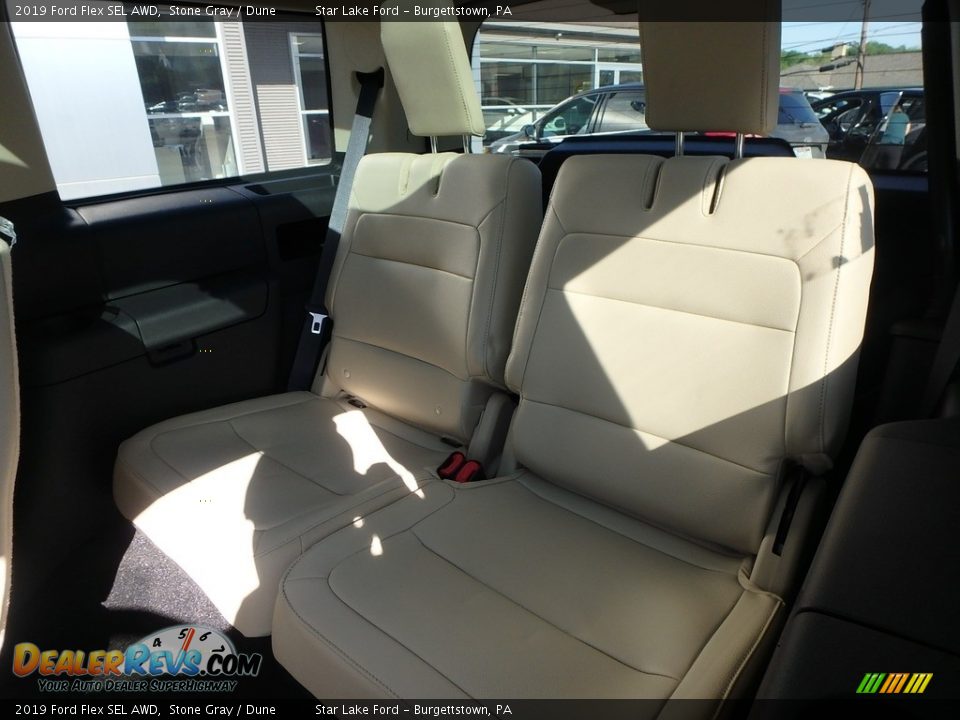 2019 Ford Flex SEL AWD Stone Gray / Dune Photo #12