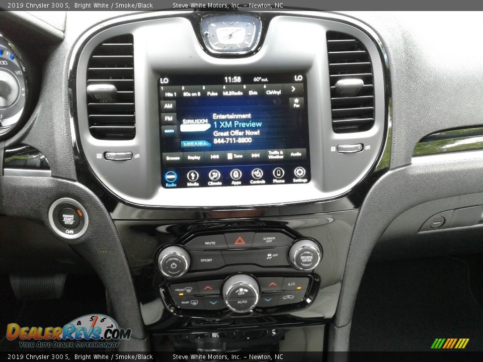 2019 Chrysler 300 S Bright White / Smoke/Black Photo #20
