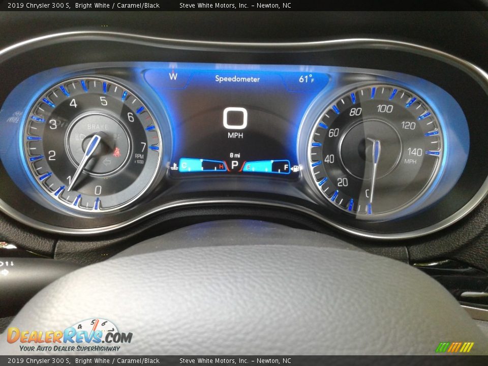 2019 Chrysler 300 S Bright White / Caramel/Black Photo #19