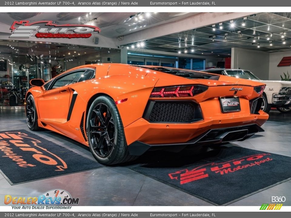 2012 Lamborghini Aventador LP 700-4 Arancio Atlas (Orange) / Nero Ade Photo #5