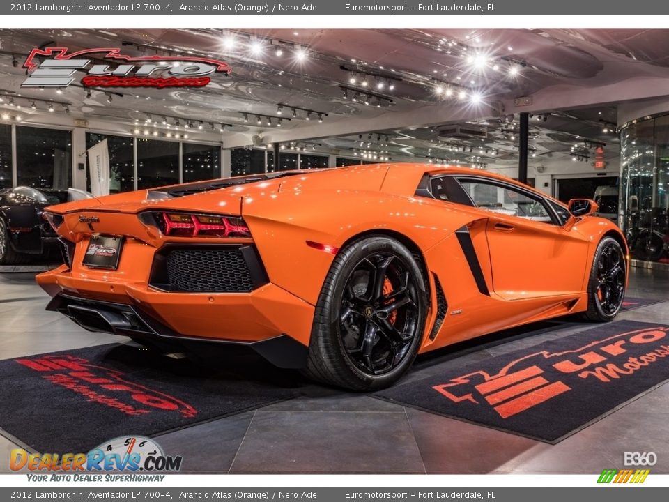 2012 Lamborghini Aventador LP 700-4 Arancio Atlas (Orange) / Nero Ade Photo #6