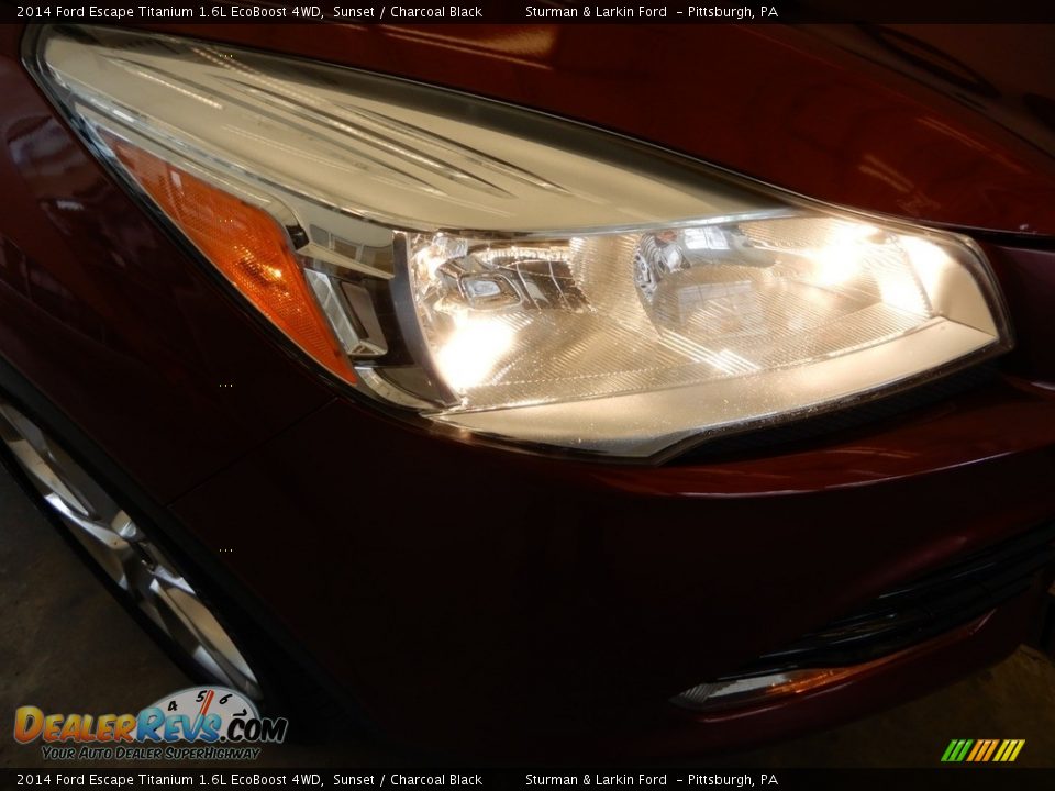 2014 Ford Escape Titanium 1.6L EcoBoost 4WD Sunset / Charcoal Black Photo #2