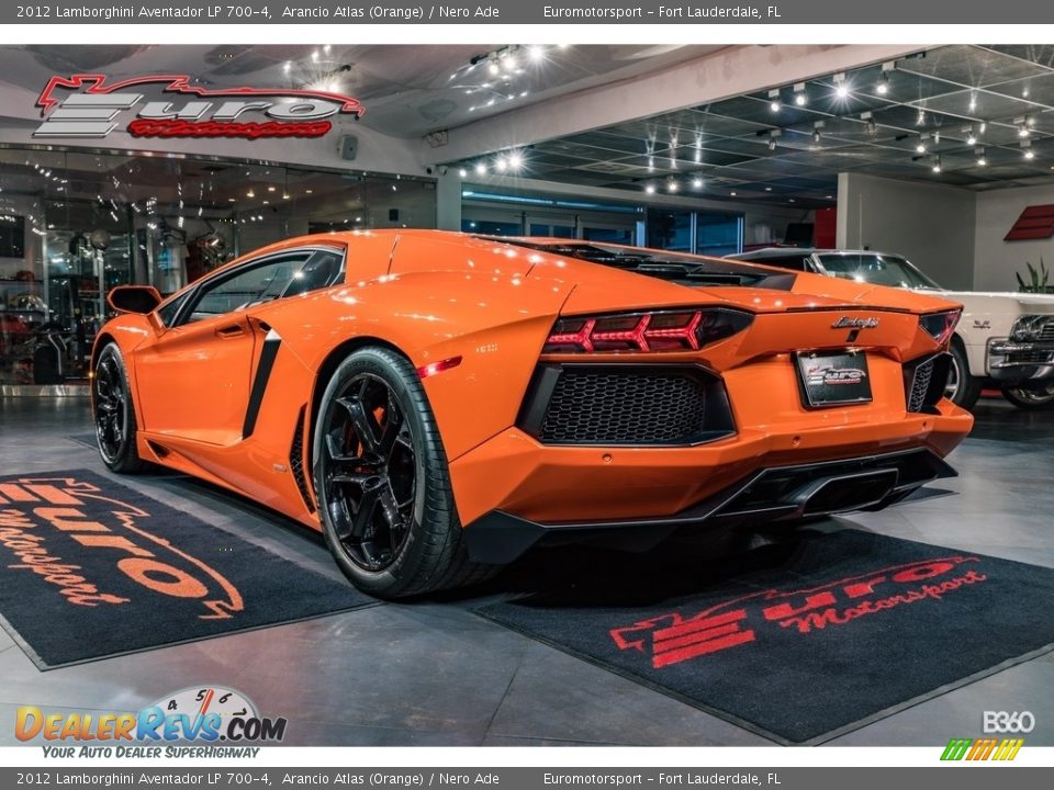 2012 Lamborghini Aventador LP 700-4 Arancio Atlas (Orange) / Nero Ade Photo #8