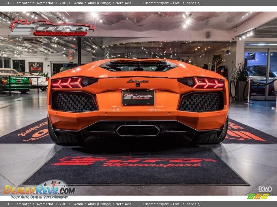 2012 Lamborghini Aventador LP 700-4 Arancio Atlas (Orange) / Nero Ade Photo #9