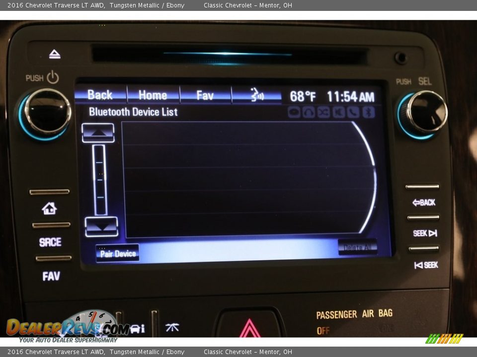 2016 Chevrolet Traverse LT AWD Tungsten Metallic / Ebony Photo #11