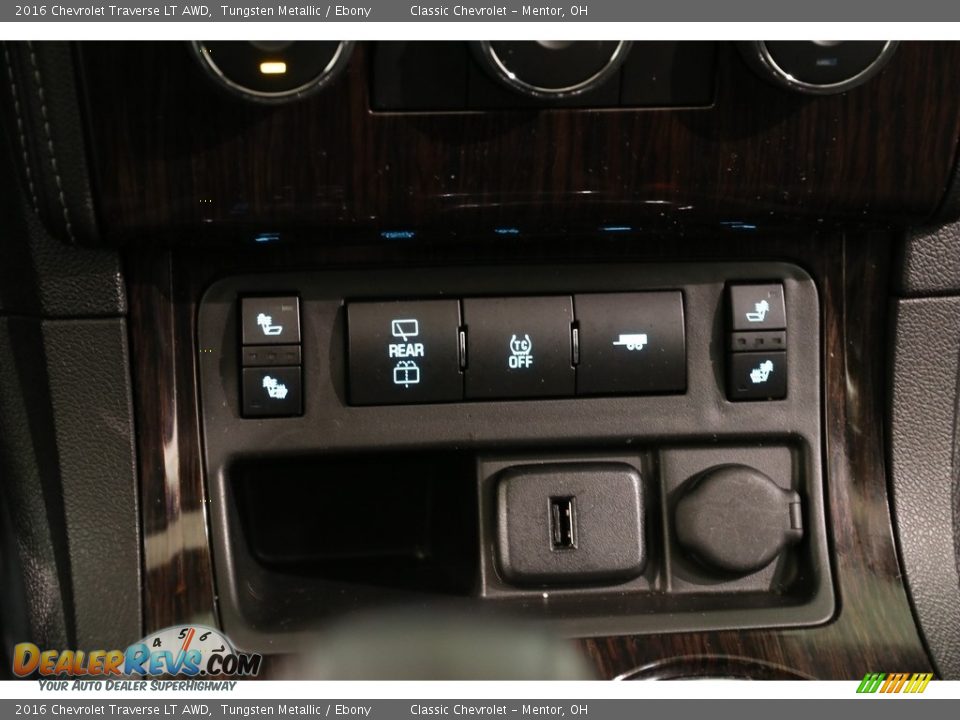 2016 Chevrolet Traverse LT AWD Tungsten Metallic / Ebony Photo #12