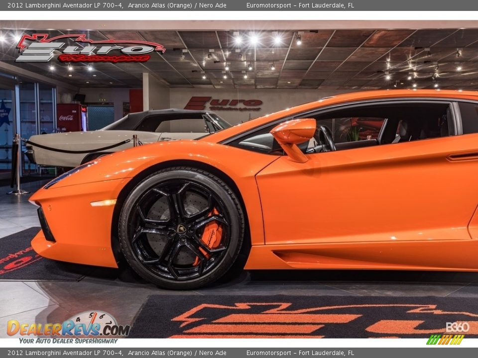 2012 Lamborghini Aventador LP 700-4 Arancio Atlas (Orange) / Nero Ade Photo #14