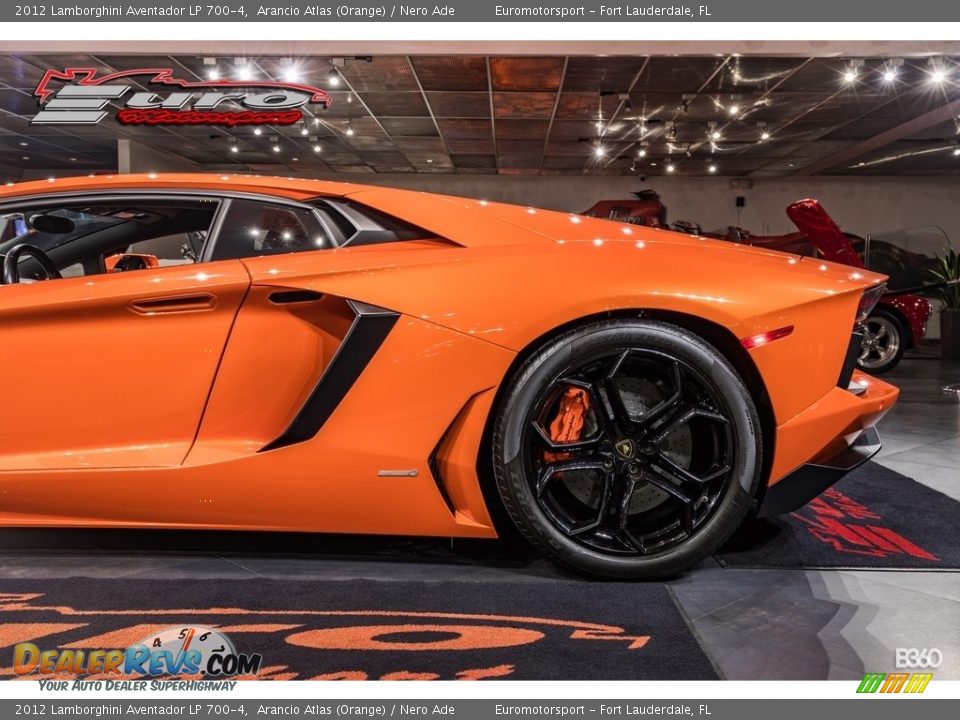 2012 Lamborghini Aventador LP 700-4 Arancio Atlas (Orange) / Nero Ade Photo #15