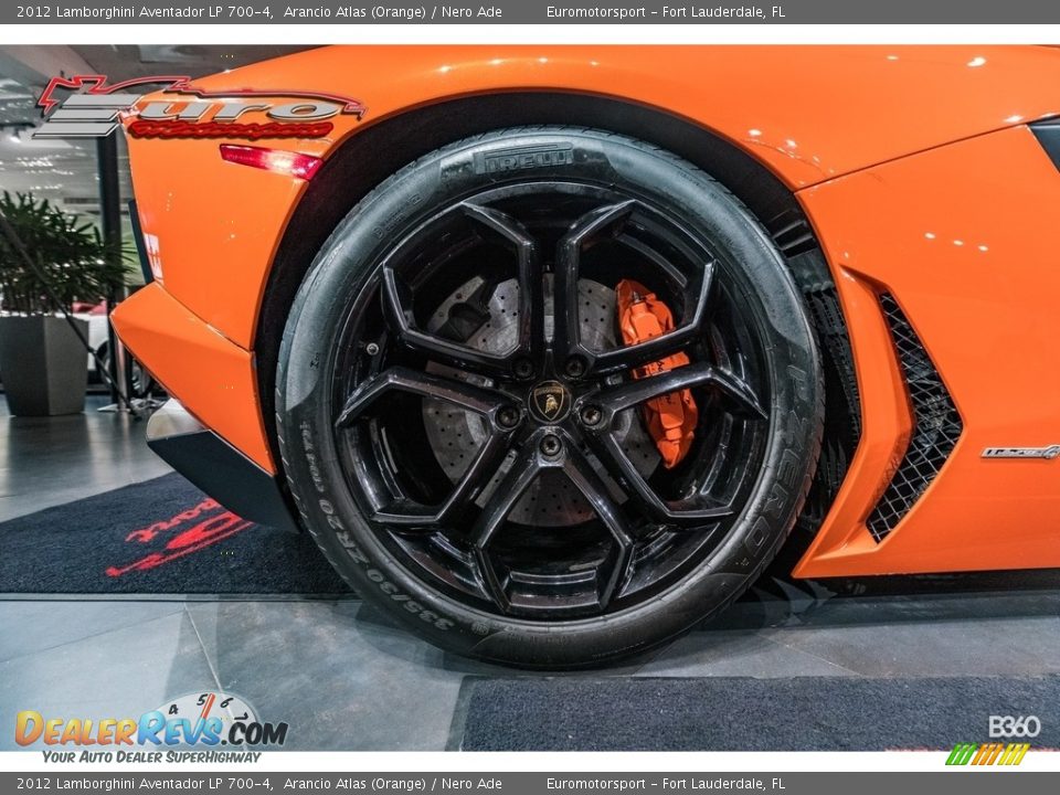 2012 Lamborghini Aventador LP 700-4 Arancio Atlas (Orange) / Nero Ade Photo #16