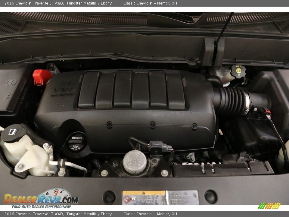 2016 Chevrolet Traverse LT AWD Tungsten Metallic / Ebony Photo #19