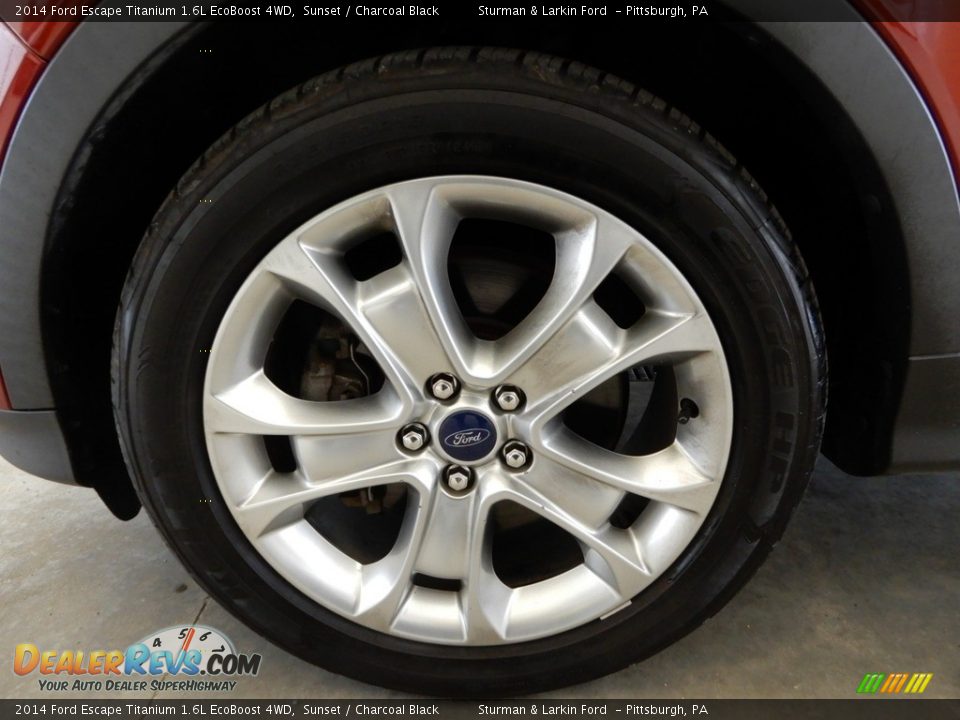 2014 Ford Escape Titanium 1.6L EcoBoost 4WD Sunset / Charcoal Black Photo #13