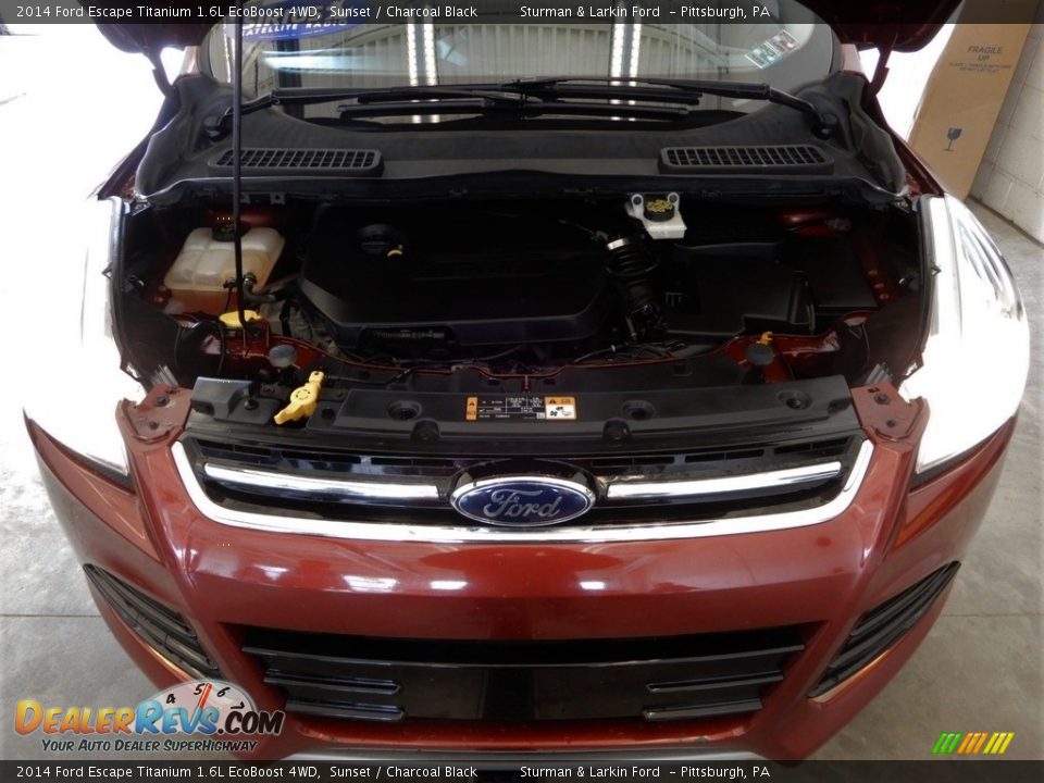 2014 Ford Escape Titanium 1.6L EcoBoost 4WD Sunset / Charcoal Black Photo #14