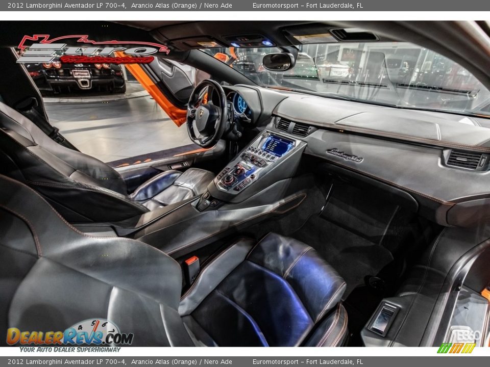2012 Lamborghini Aventador LP 700-4 Arancio Atlas (Orange) / Nero Ade Photo #21