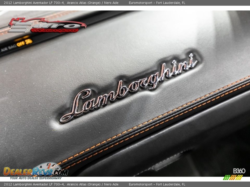 2012 Lamborghini Aventador LP 700-4 Arancio Atlas (Orange) / Nero Ade Photo #23