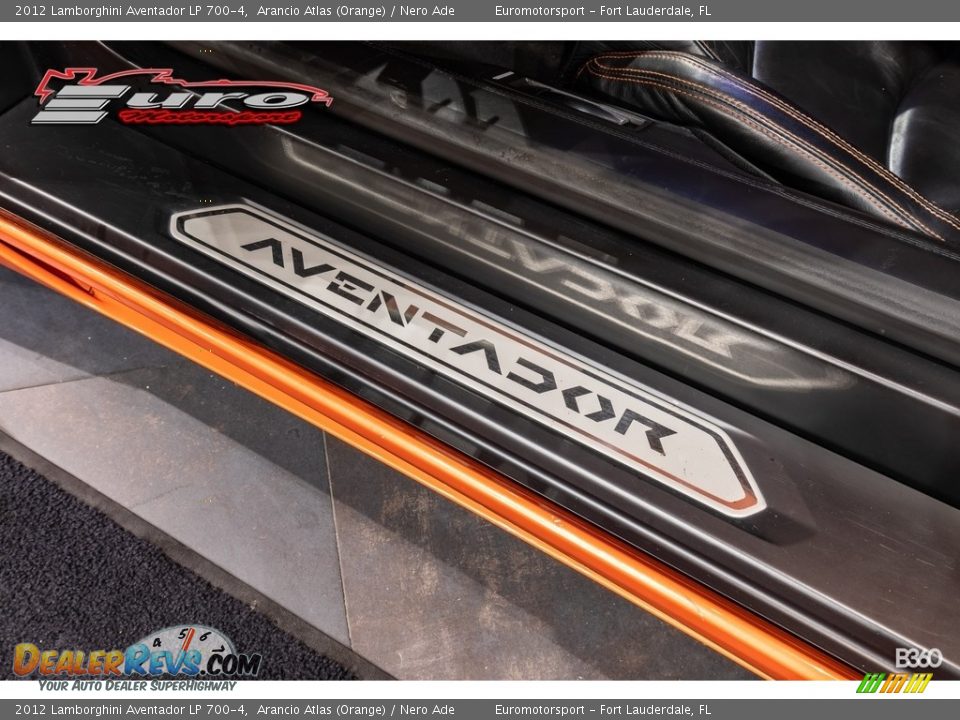 2012 Lamborghini Aventador LP 700-4 Arancio Atlas (Orange) / Nero Ade Photo #28