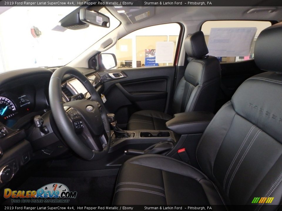 2019 Ford Ranger Lariat SuperCrew 4x4 Hot Pepper Red Metallic / Ebony Photo #6