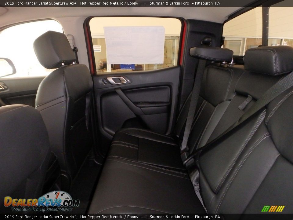 2019 Ford Ranger Lariat SuperCrew 4x4 Hot Pepper Red Metallic / Ebony Photo #7
