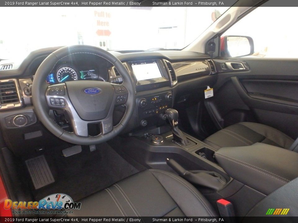 2019 Ford Ranger Lariat SuperCrew 4x4 Hot Pepper Red Metallic / Ebony Photo #8
