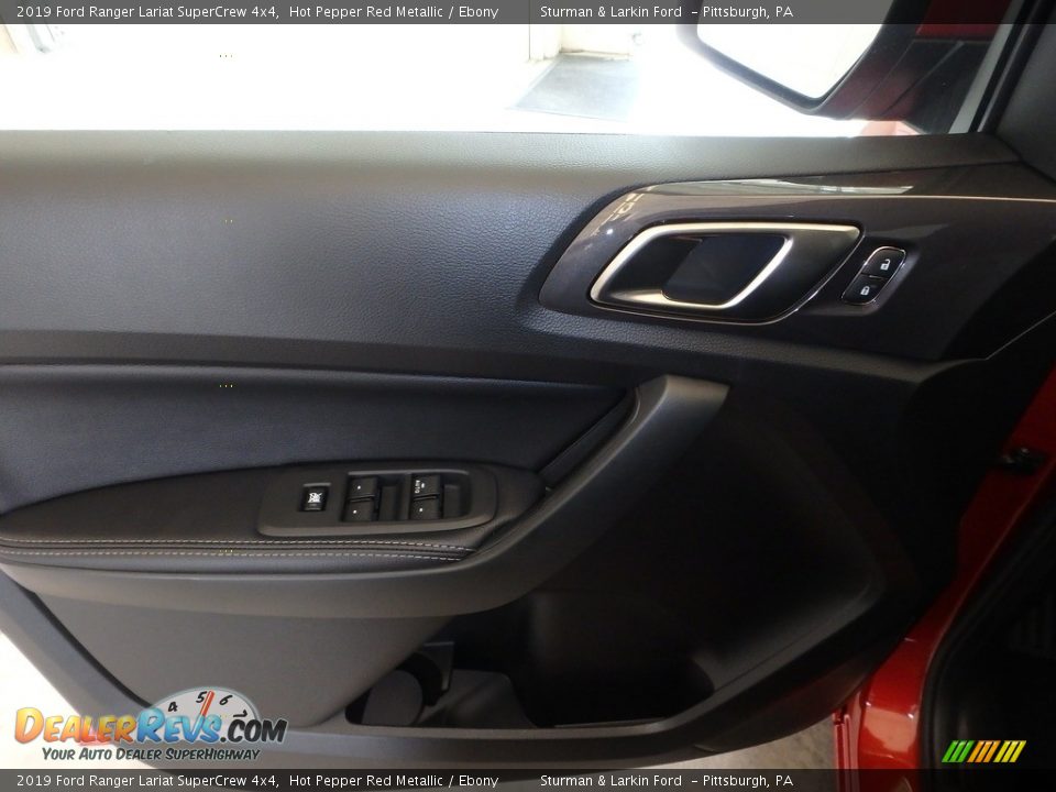 2019 Ford Ranger Lariat SuperCrew 4x4 Hot Pepper Red Metallic / Ebony Photo #10