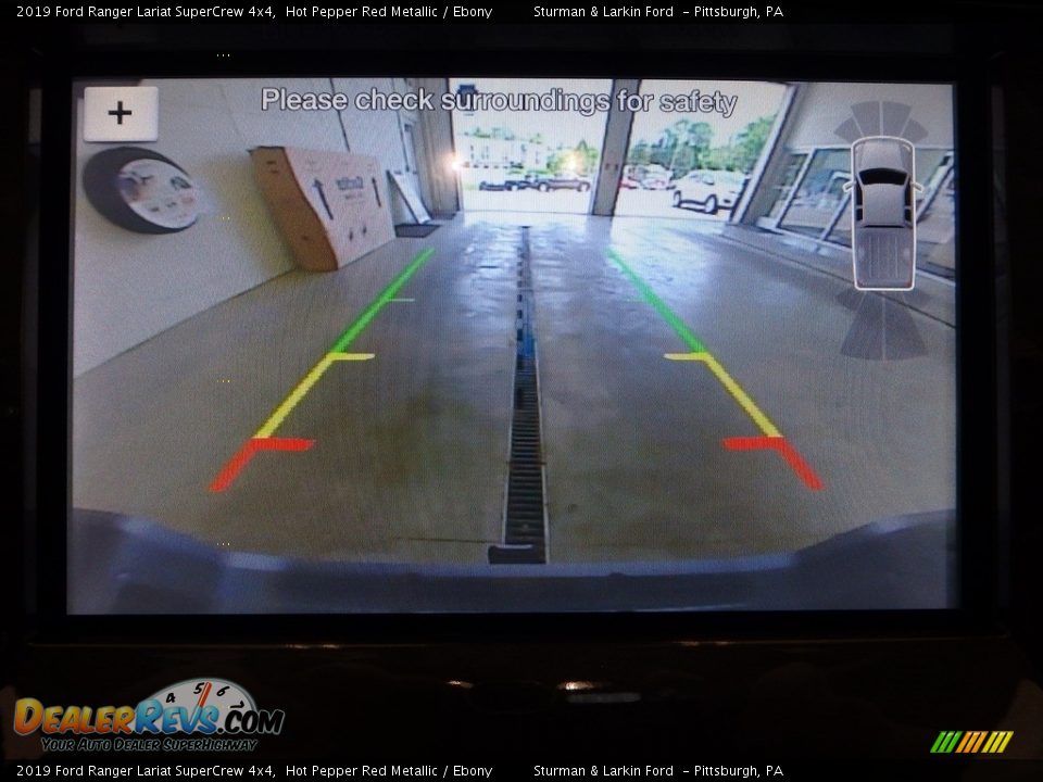 2019 Ford Ranger Lariat SuperCrew 4x4 Hot Pepper Red Metallic / Ebony Photo #12