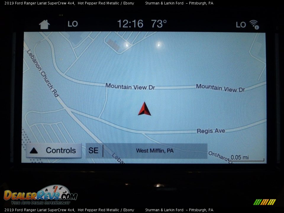 2019 Ford Ranger Lariat SuperCrew 4x4 Hot Pepper Red Metallic / Ebony Photo #13