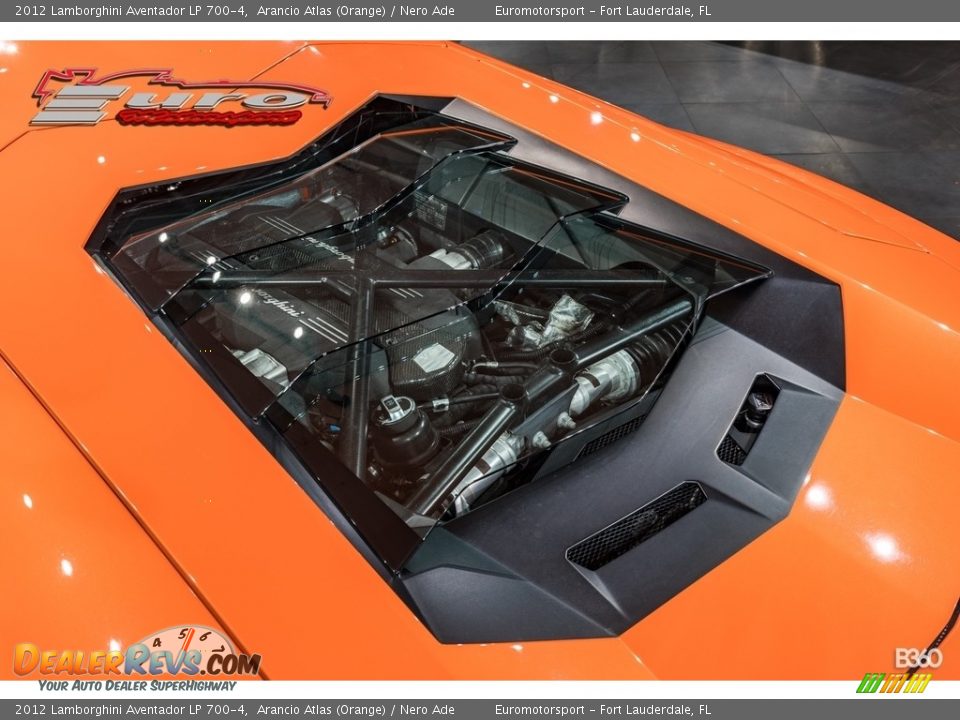 2012 Lamborghini Aventador LP 700-4 Arancio Atlas (Orange) / Nero Ade Photo #37