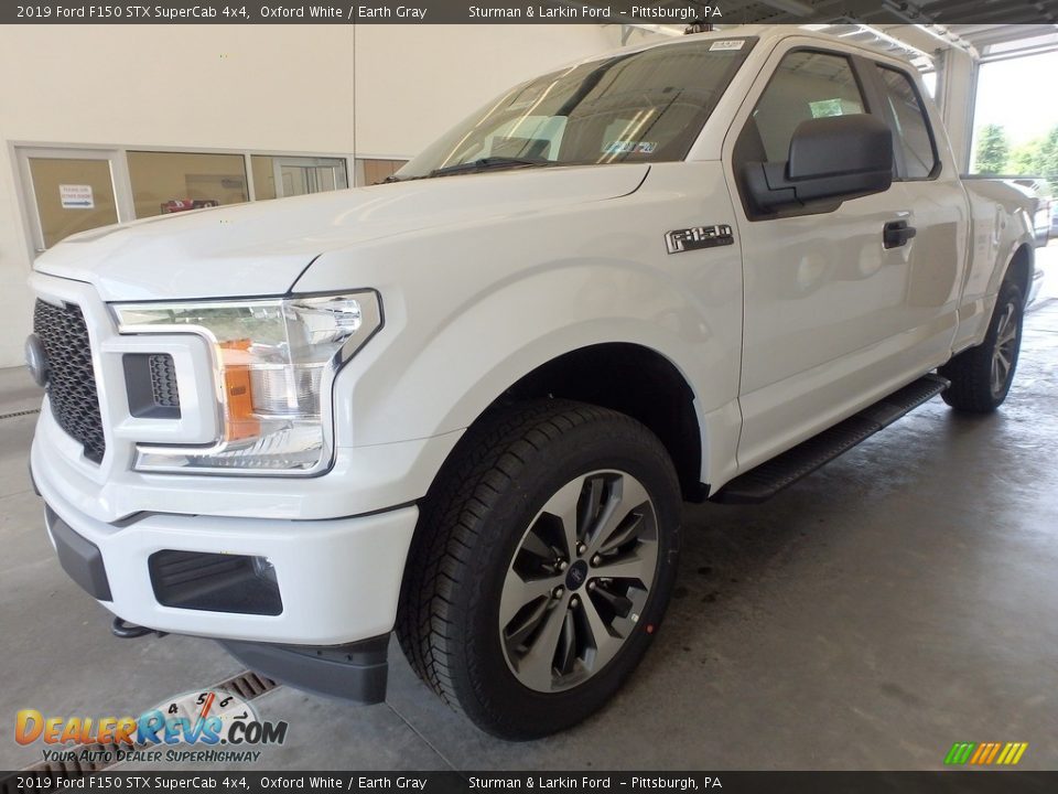 2019 Ford F150 STX SuperCab 4x4 Oxford White / Earth Gray Photo #4