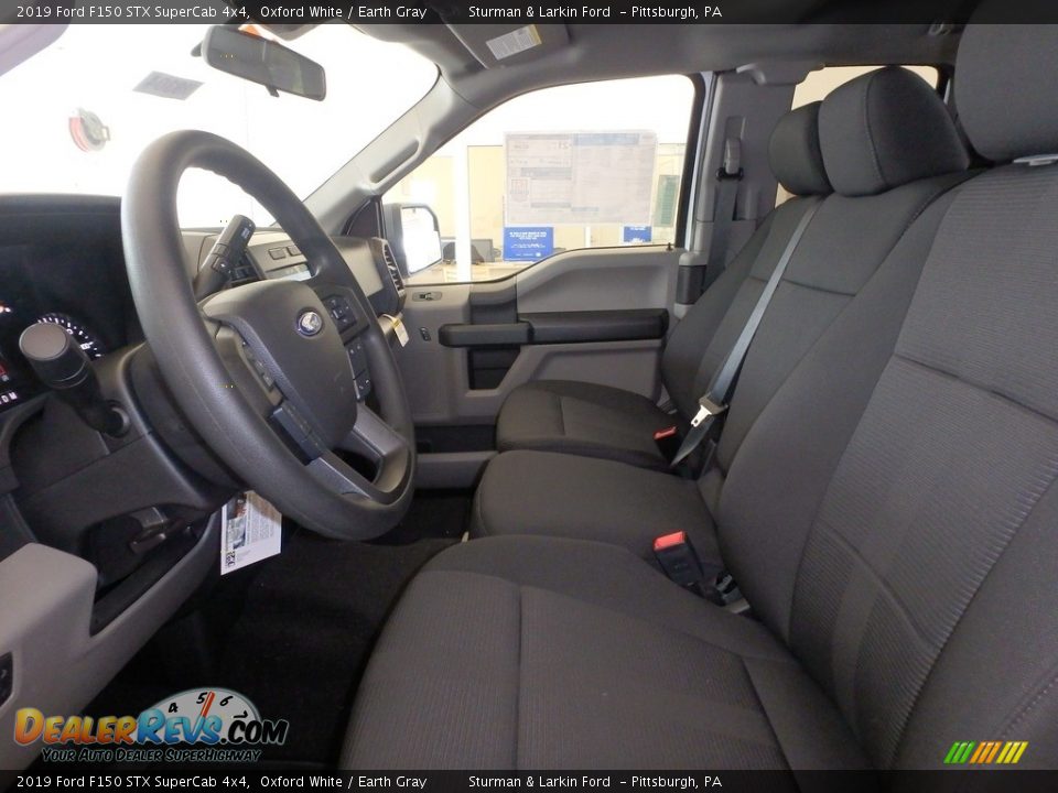 2019 Ford F150 STX SuperCab 4x4 Oxford White / Earth Gray Photo #6