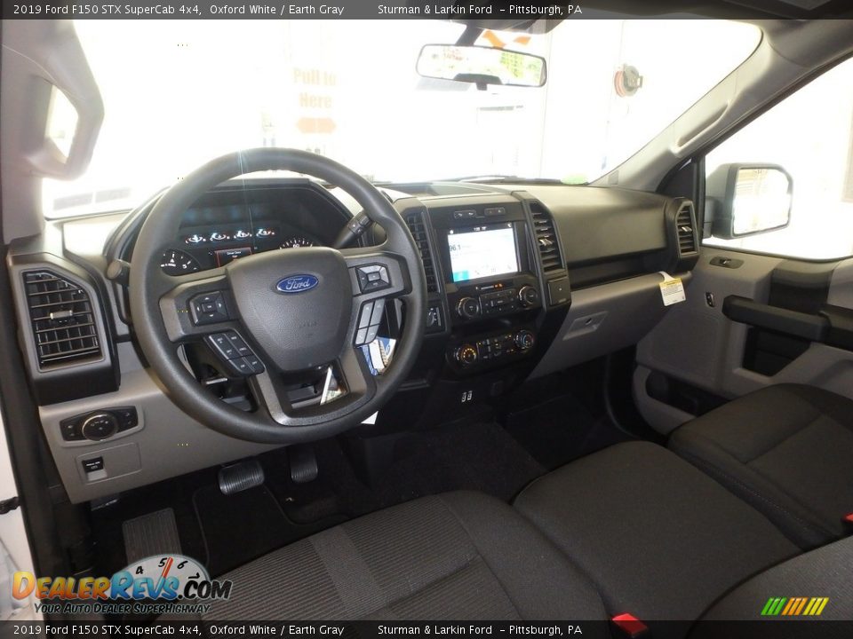 2019 Ford F150 STX SuperCab 4x4 Oxford White / Earth Gray Photo #8