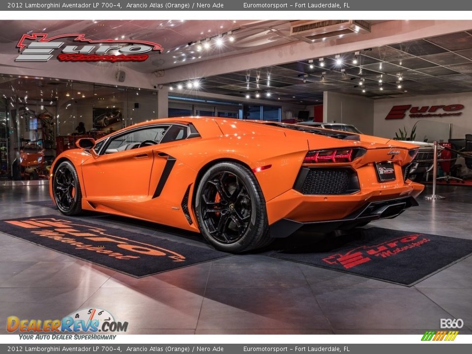 2012 Lamborghini Aventador LP 700-4 Arancio Atlas (Orange) / Nero Ade Photo #42