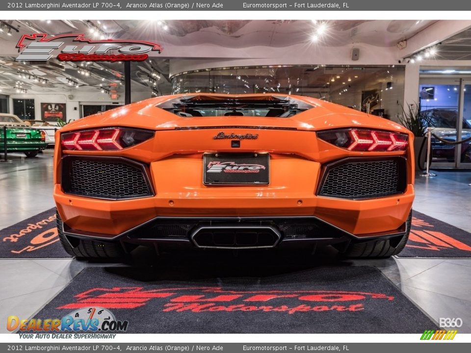 2012 Lamborghini Aventador LP 700-4 Arancio Atlas (Orange) / Nero Ade Photo #44