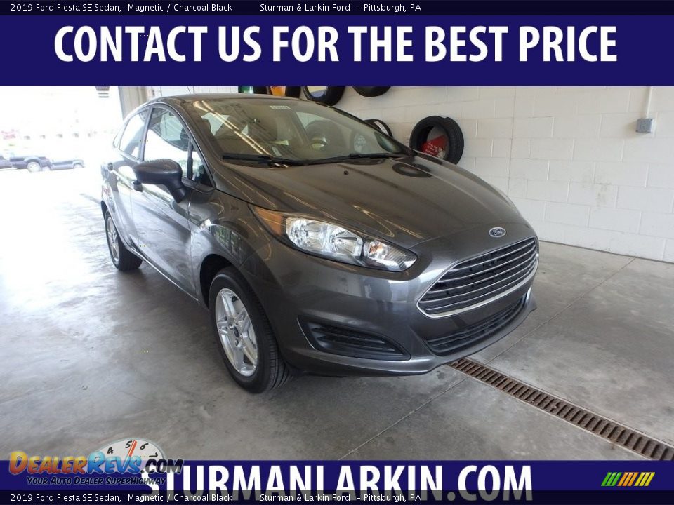 2019 Ford Fiesta SE Sedan Magnetic / Charcoal Black Photo #1