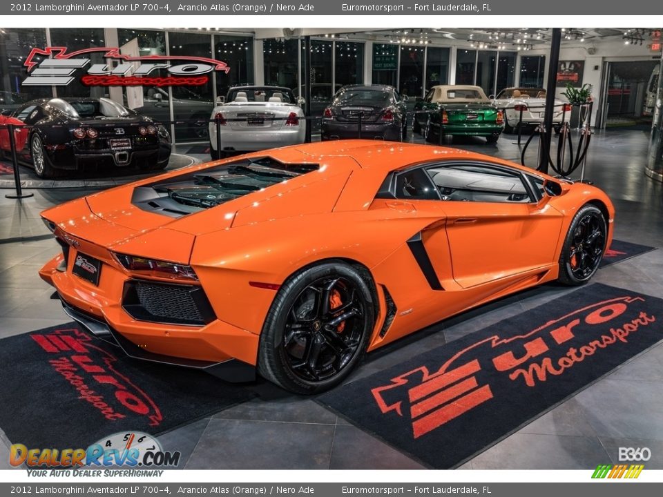 2012 Lamborghini Aventador LP 700-4 Arancio Atlas (Orange) / Nero Ade Photo #49