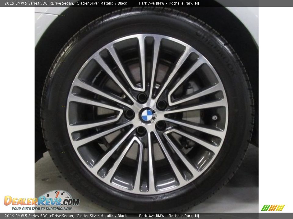 2019 BMW 5 Series 530i xDrive Sedan Glacier Silver Metallic / Black Photo #27
