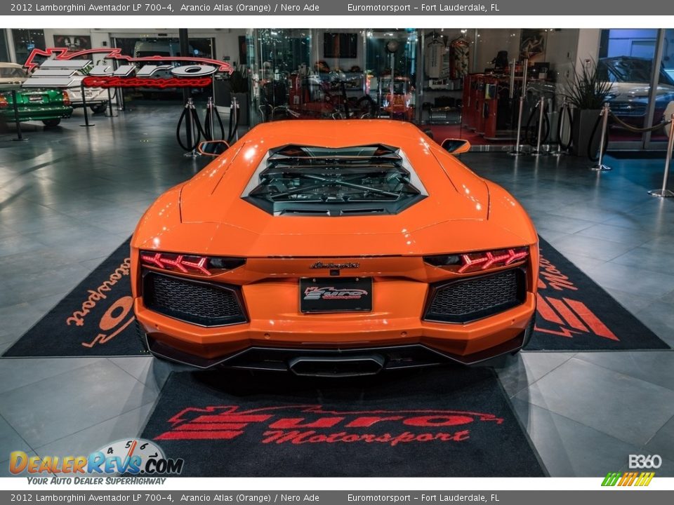 2012 Lamborghini Aventador LP 700-4 Arancio Atlas (Orange) / Nero Ade Photo #51