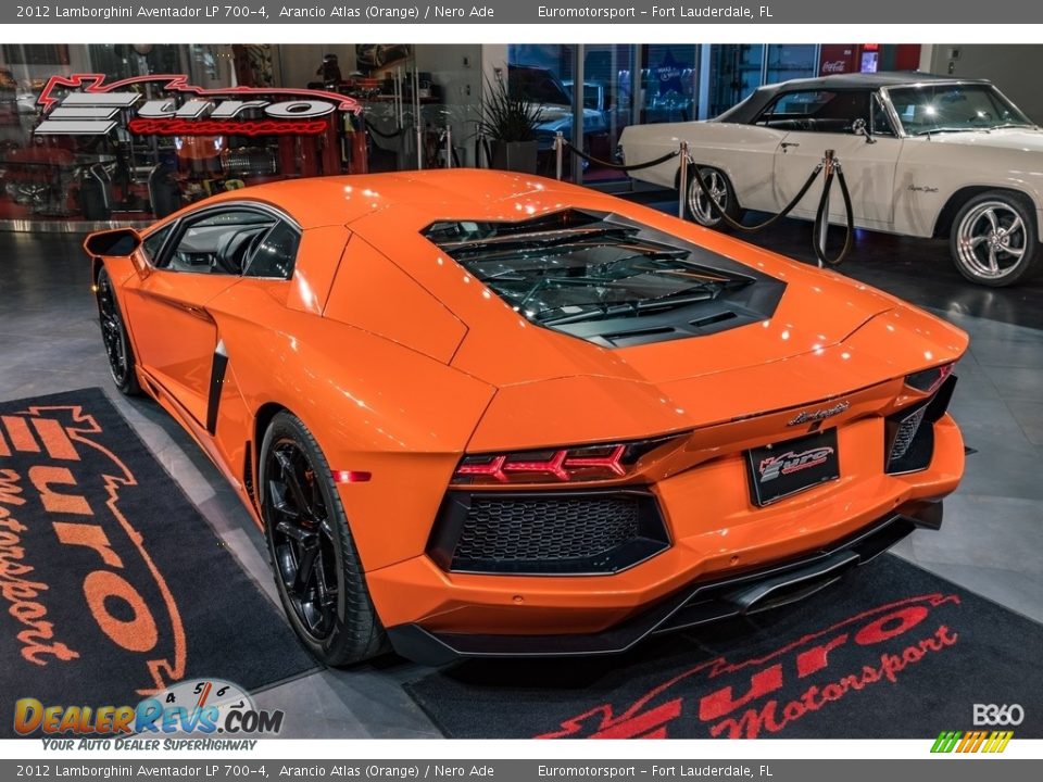 2012 Lamborghini Aventador LP 700-4 Arancio Atlas (Orange) / Nero Ade Photo #52