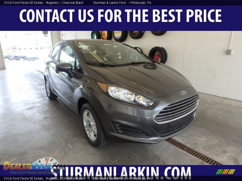 2019 Ford Fiesta SE Sedan Magnetic / Charcoal Black Photo #1