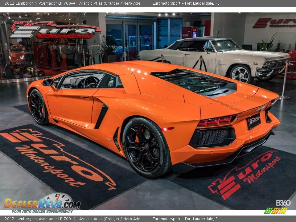 2012 Lamborghini Aventador LP 700-4 Arancio Atlas (Orange) / Nero Ade Photo #53