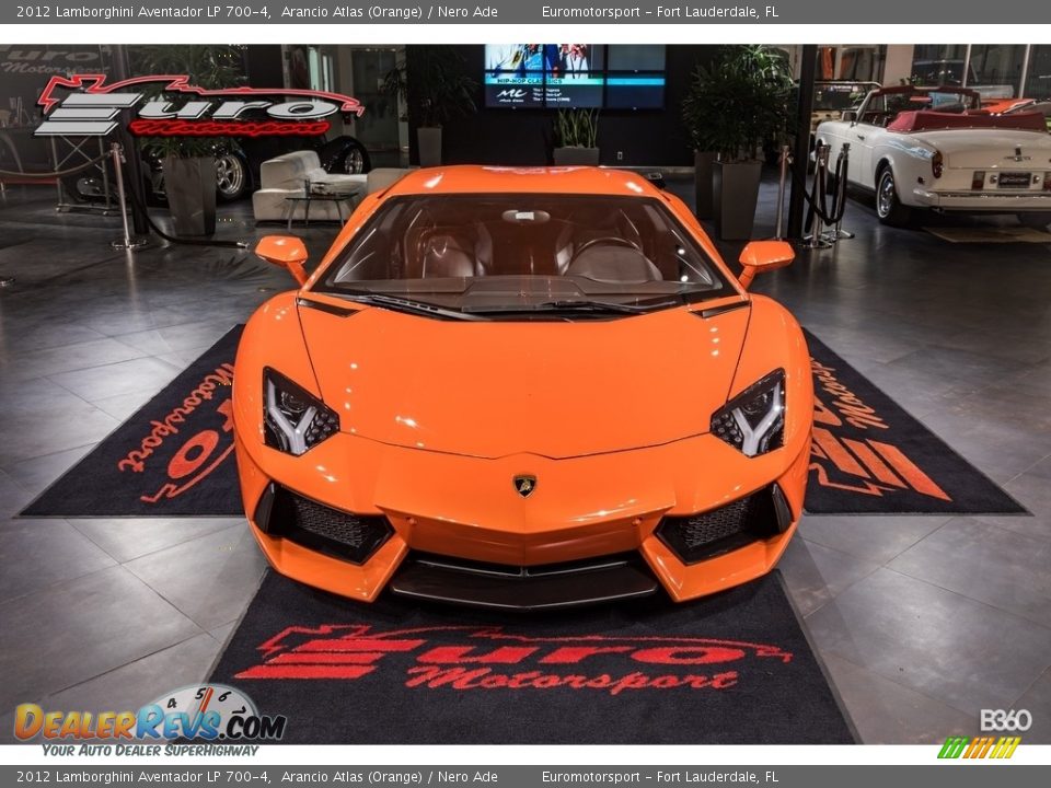 2012 Lamborghini Aventador LP 700-4 Arancio Atlas (Orange) / Nero Ade Photo #55