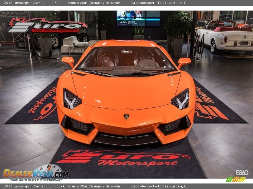 2012 Lamborghini Aventador LP 700-4 Arancio Atlas (Orange) / Nero Ade Photo #56