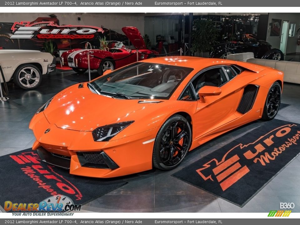 2012 Lamborghini Aventador LP 700-4 Arancio Atlas (Orange) / Nero Ade Photo #57