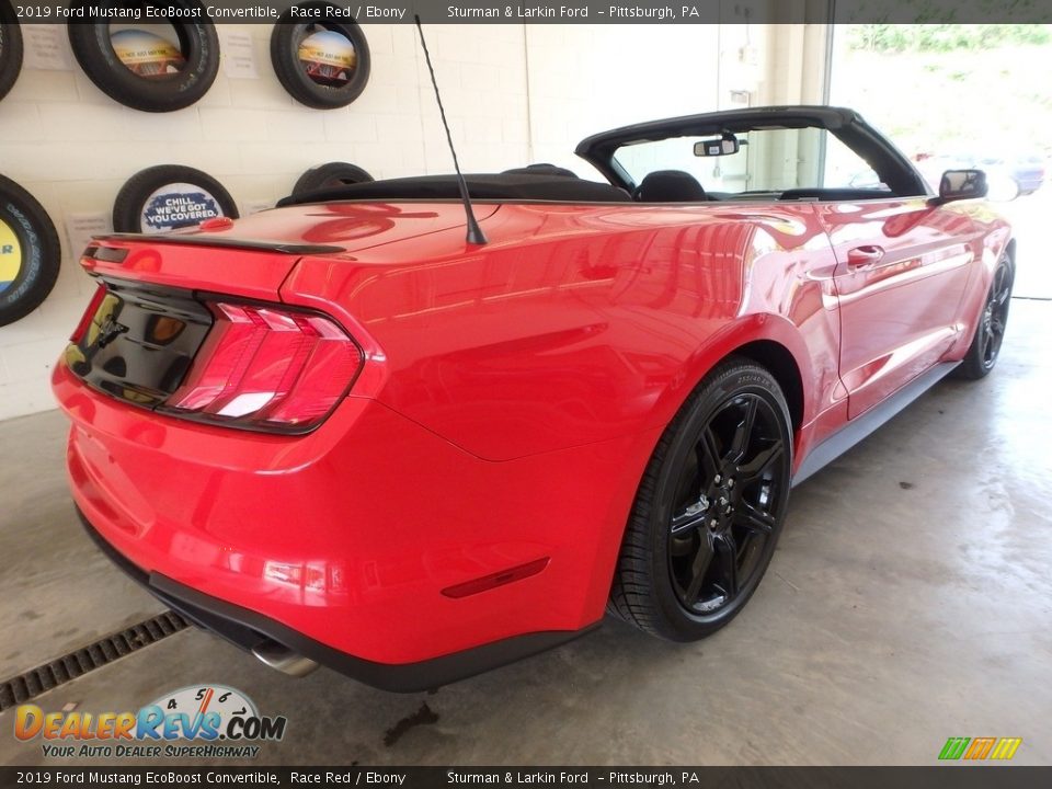 2019 Ford Mustang EcoBoost Convertible Race Red / Ebony Photo #2
